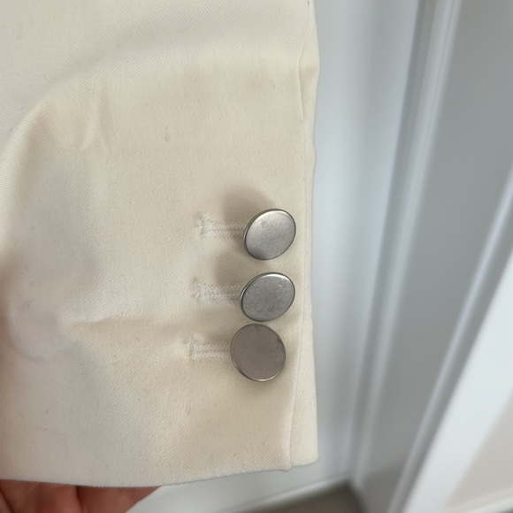 Theory Kacela Checklist Jacket in off-white - Picture 4 of 13